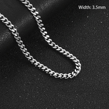 Stalen Curb Gourmet Ketting Zilverkleurig - Aramat Jewels - Halskettingen - cadeautip