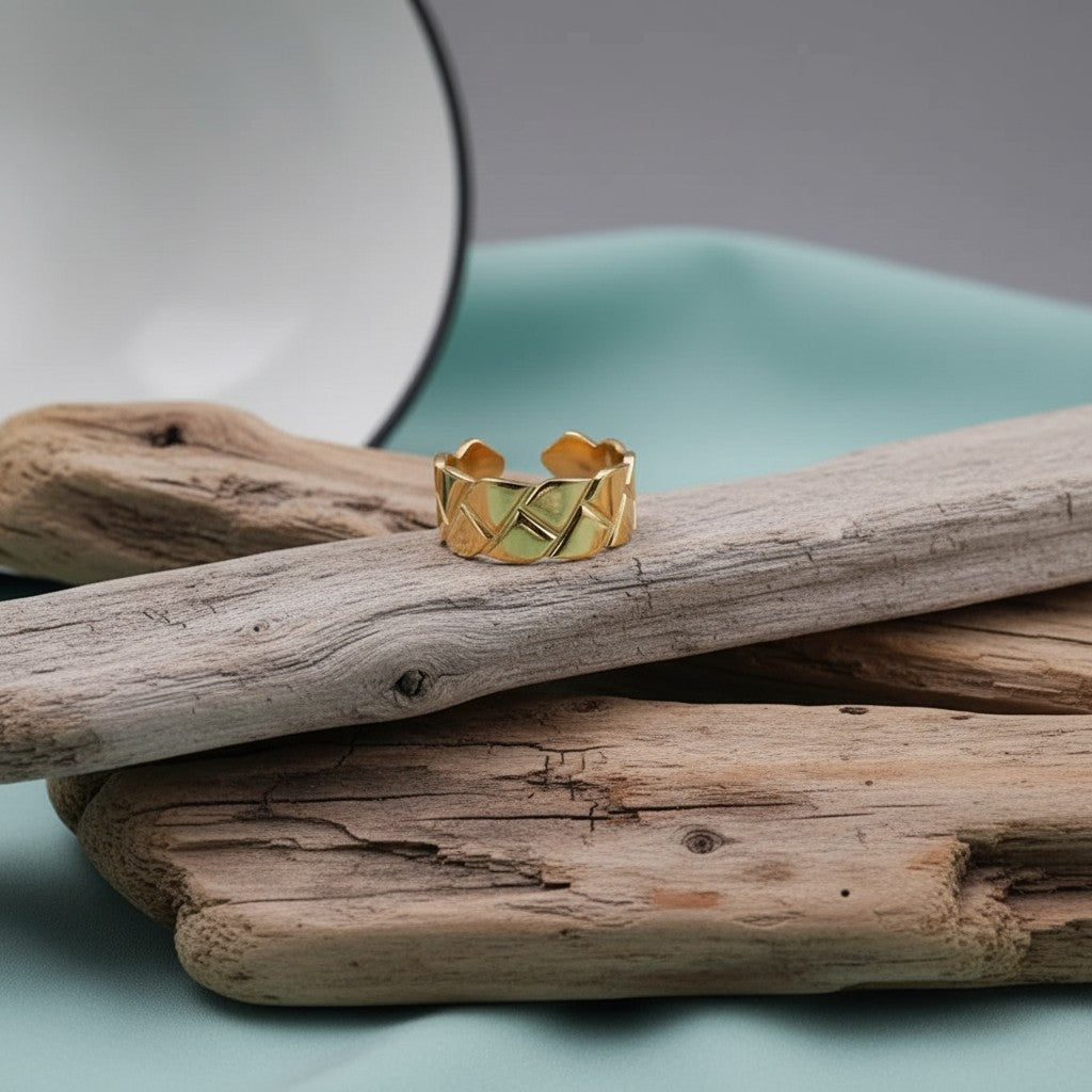 Stalen Dames - & Herenring - Verstelbaar - 9mm - RVS - Aramat Jewels - Ringen - cadeautip