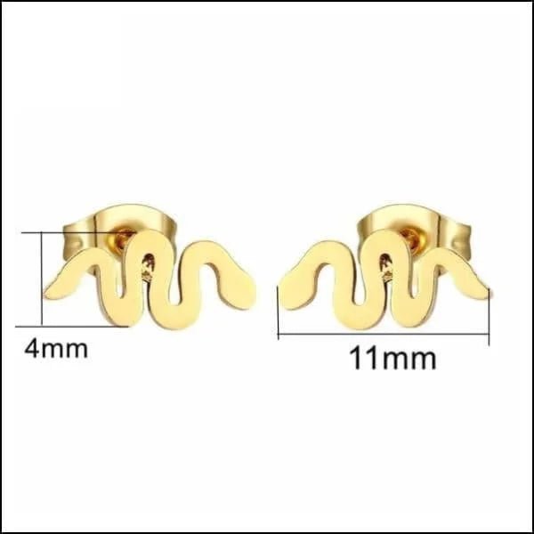 Een paar vergulde oorbellen