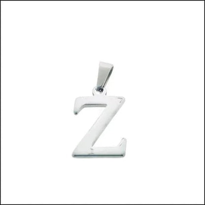 Een zilveren letter z hanger
