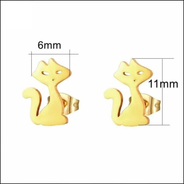 Gouden eekhoorn oorbellen