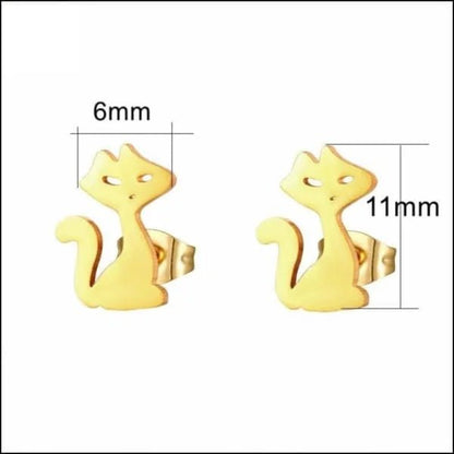 Gouden eekhoorn oorbellen