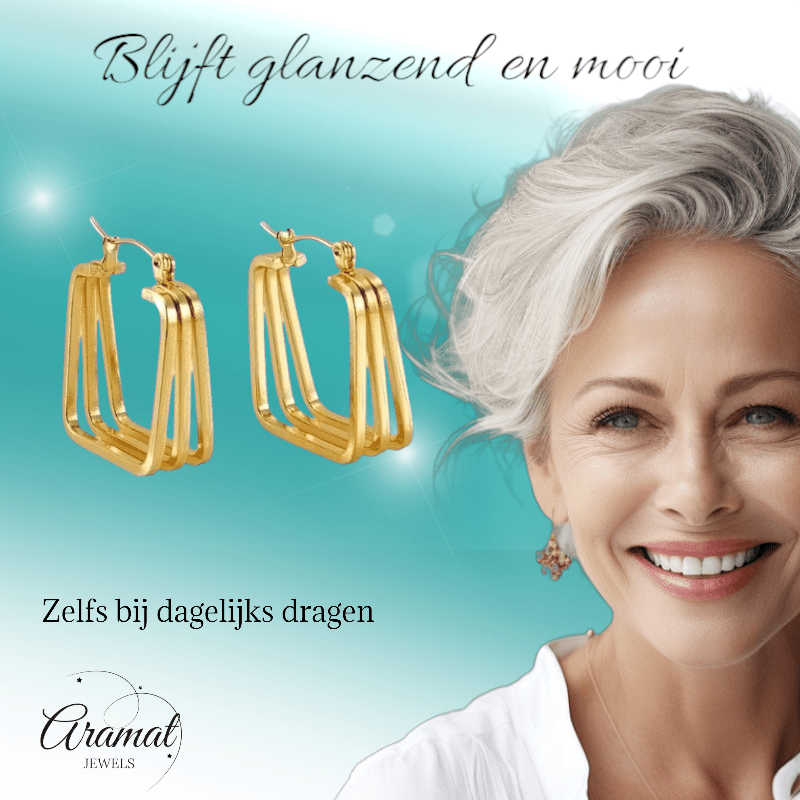 Statement oorringen dames vierkant - 27mm - oor6400 - 69932 - Oorringen kopen# - 27mm - alles - cadeau