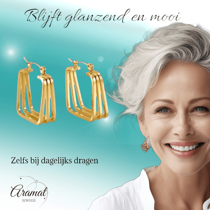 Statement oorringen dames vierkant - 27mm - oor6400 - 69932 - Oorringen kopen# - 27mm - alles - cadeau