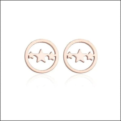 Een paar ster oorbellen