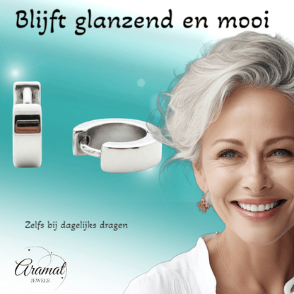Stijlvolle Kinder Oorbellen met Scharnier - Aramat Jewels - Oorringen - cadeautip