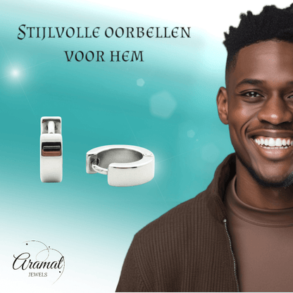 Stijlvolle Kinder Oorbellen met Scharnier - Aramat Jewels - Oorringen - cadeautip