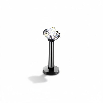 Tragus Piercing Zwart AB Zirkonia 6mm 1.2mm - Aramat Jewels - Piercings - cadeautip