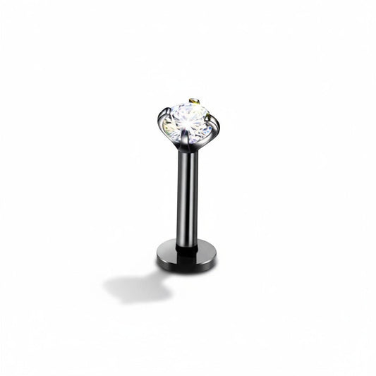 Tragus Piercing Zwart AB Zirkonia 6mm 1.2mm - Aramat Jewels - Piercings - cadeautip