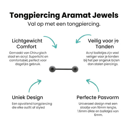 Een zwarte tepel met een enkel balletje