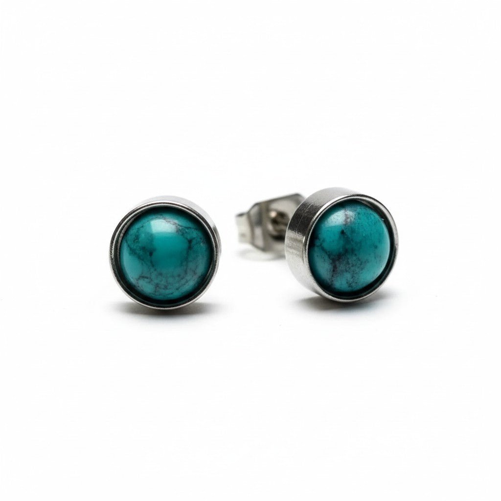 Turquoise Steen Oorbellen - Stijlvol en Duurzaam - Aramat Jewels - Oorbellen - cadeautip