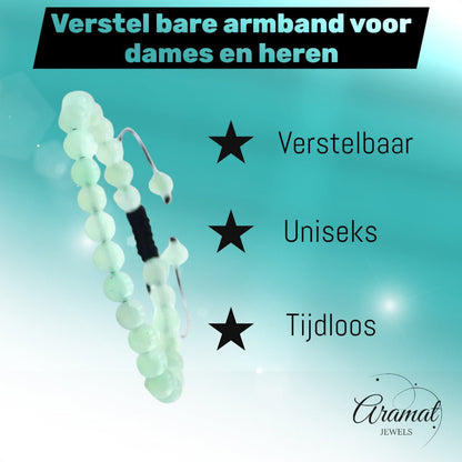 Verstelbare Armband Met Groene Aventurijn - Aramat Jewels - Armbanden - cadeautip