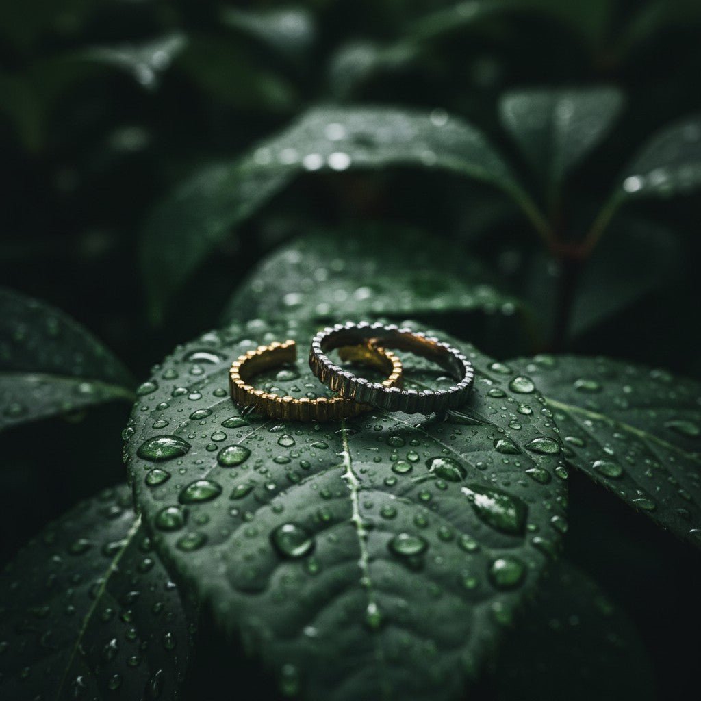 Verstelbare RVS Ring met Blokjes Motief - 3mm Breed - Aramat Jewels - Ringen - cadeautip