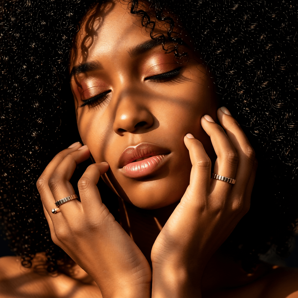 Verstelbare RVS Ring met Blokjes Motief - 3mm Breed - Aramat Jewels - Ringen - cadeautip