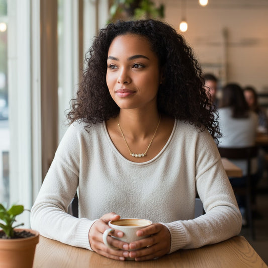 Goudkleurige Stalen Ketting met bar met zirkonia