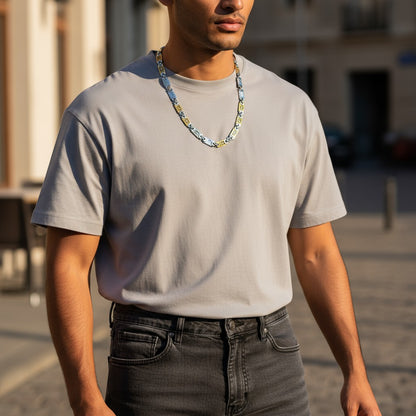 Koningsketting Marine - Brede Schakelketting met Versace