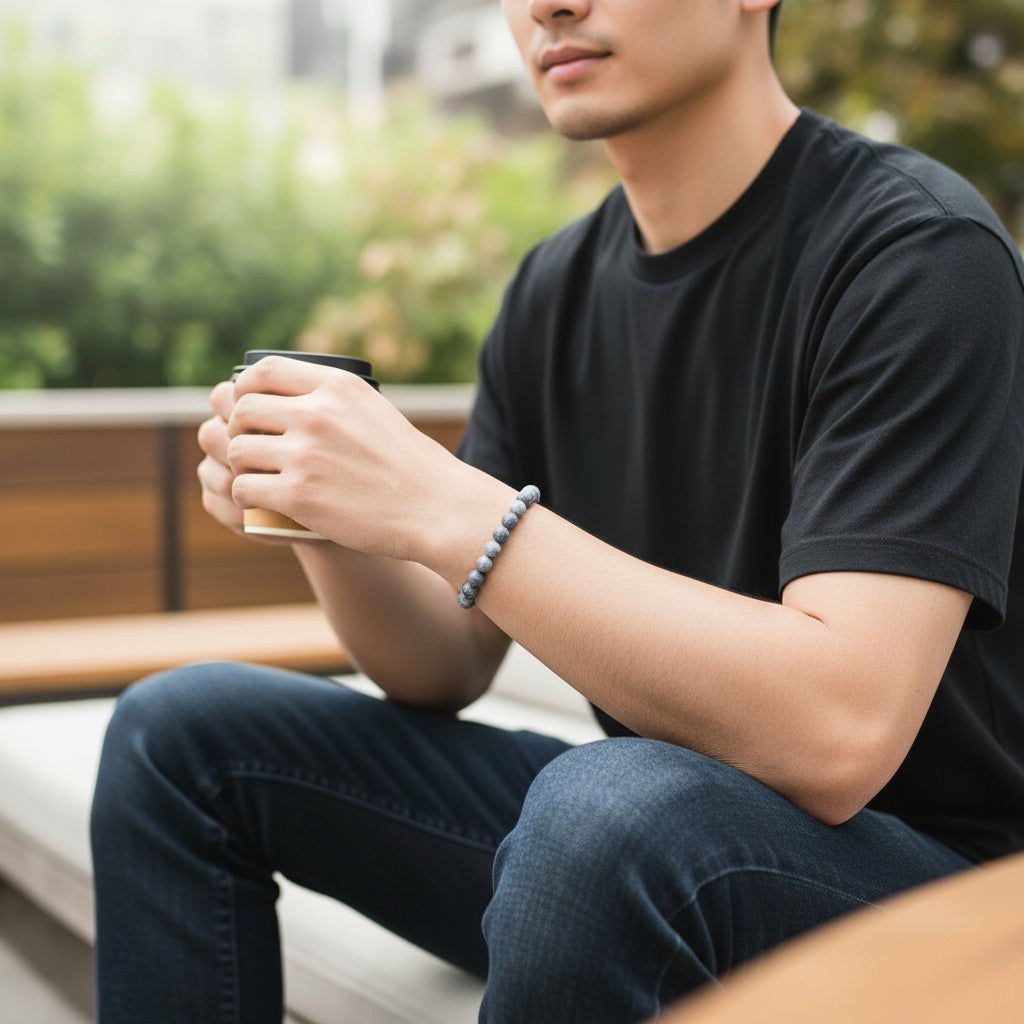 Verstelbare Larvikiet Labradoriet Armband