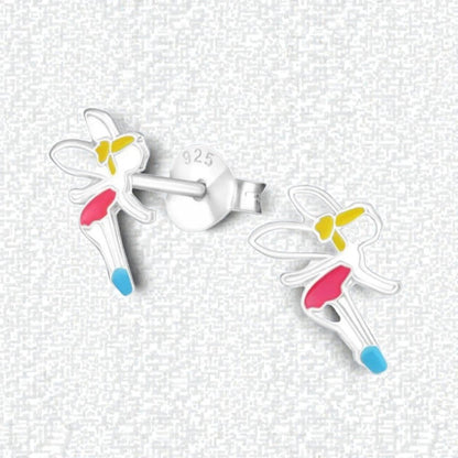 Zilveren Elfjes Oorbellen - Schattige Kinder Oorbellen - Aramat Jewels - Oorbellen - cadeautip