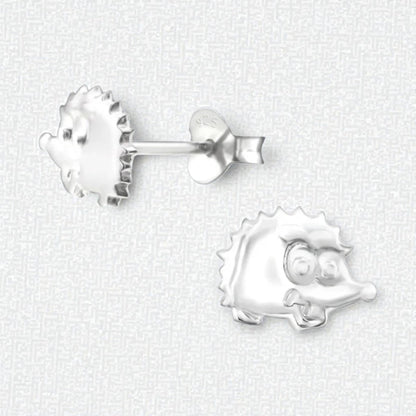 Zilveren Oorbellen Egel - Gladde Oorstekers - Aramat Jewels - Oorbellen - cadeautip