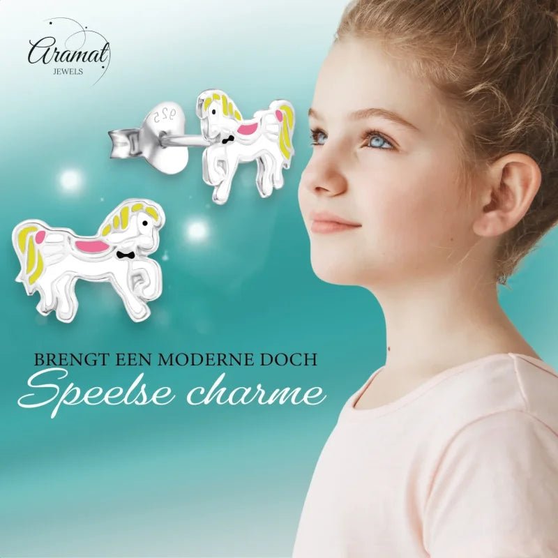 Carrousel paarden oorbellen.