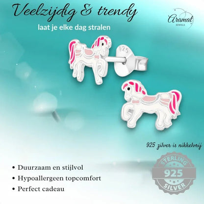 Carrousel paarden oorbellen.