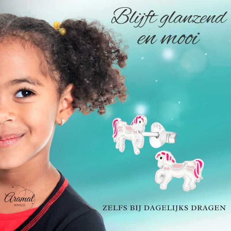 Carrousel paard oorbellen.