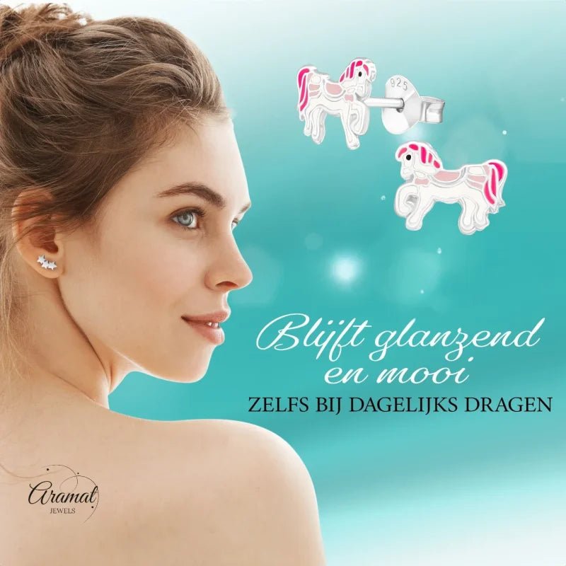 Carrousel paarden oorbellen.