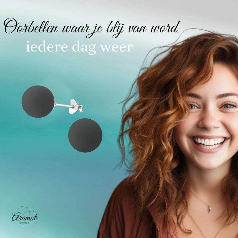 Zilveren parel oorstekers met grijze parel – 10 mm - oor3423 - 31184 - Oorbellen kopen# - 10mm - 925 Zilver - acryl