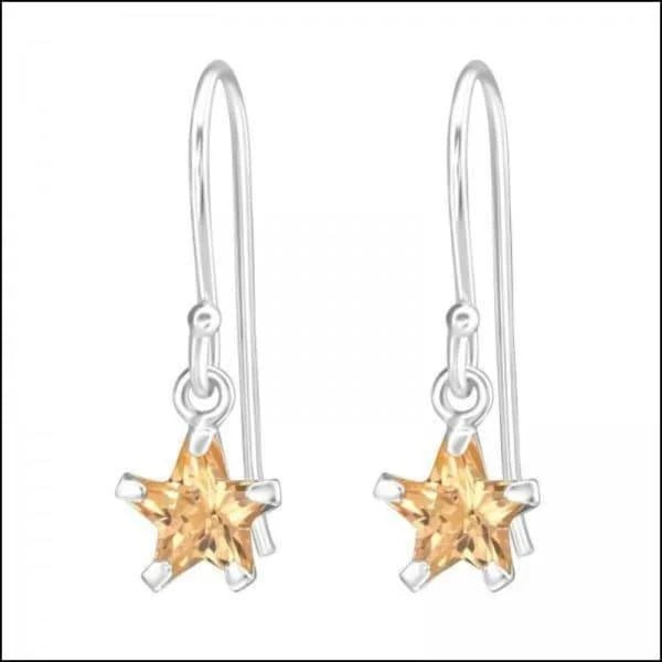 Sterling zilveren ster oorbellen