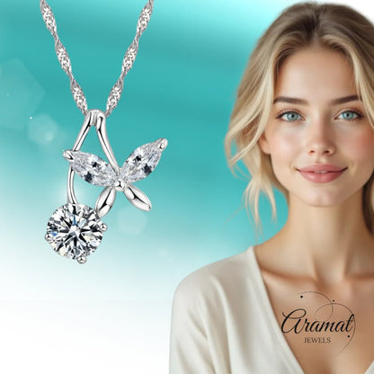zilveren Vlinder Ketting dames - Aramat Jewels - Halskettingen - cadeautip