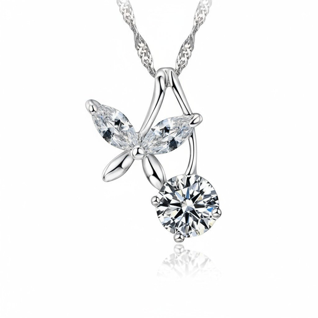 zilveren Vlinder Ketting dames - Aramat Jewels - Halskettingen - cadeautip