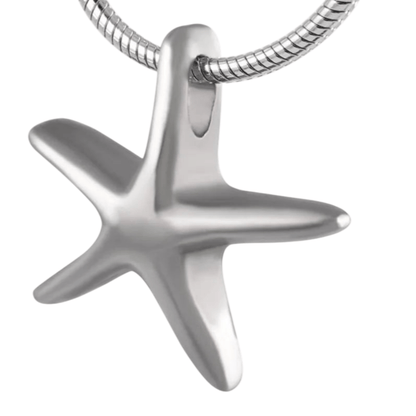 Zilverkleurige ashanger zeester – gedenksieraad - Aramat Jewels - Gedenkhangers - cadeautip