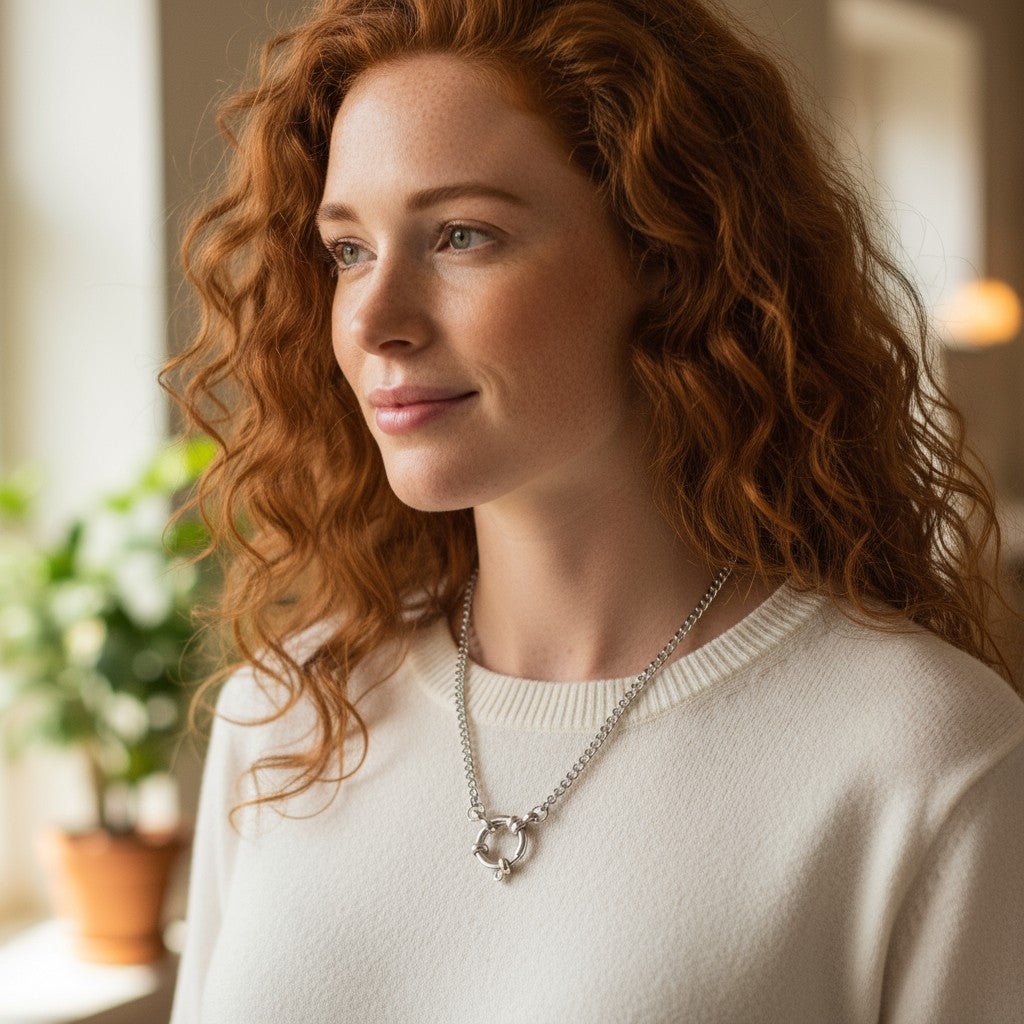 Zilverkleurige Bedelketting met gourmet schakel - Aramat Jewels - Bedelketting - cadeautip