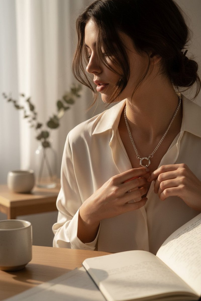 Zilverkleurige Bedelketting met gourmet schakel - Aramat Jewels - Bedelketting - cadeautip