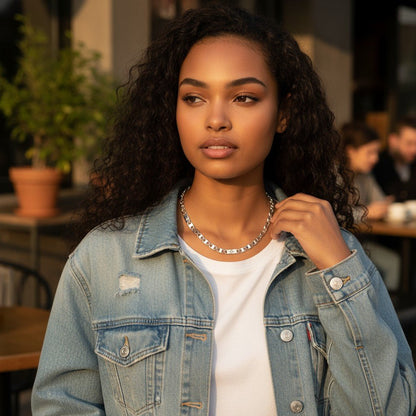 Zilverkleurige Marine Schakel Ketting - Aramat Jewels - Halskettingen - cadeautip