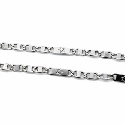 Zilverkleurige Marine Schakel Ketting - Aramat Jewels - Halskettingen - cadeautip