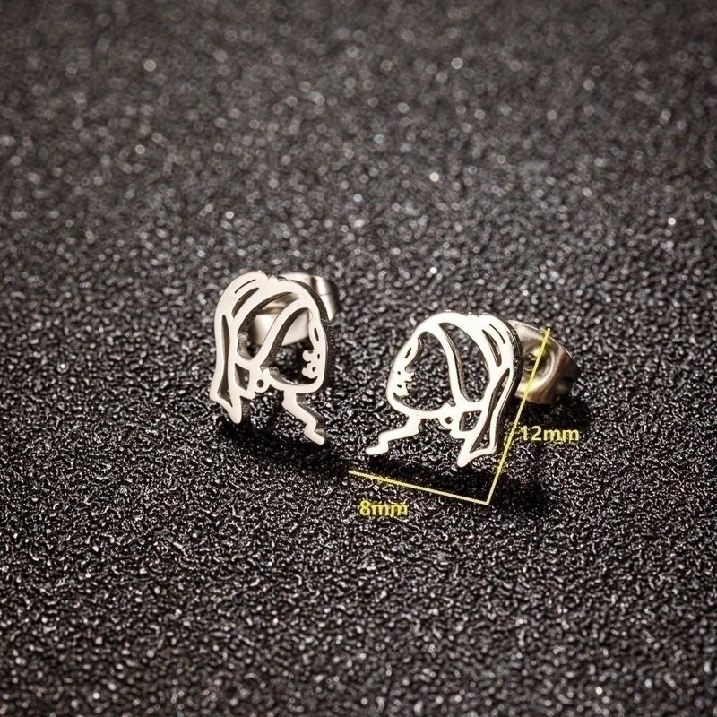 Zilverkleurige Oorstekers Meisje met de Parel - oor6394 - 638454 - Oorbellen kopen# - 12mm - alles - cadeau