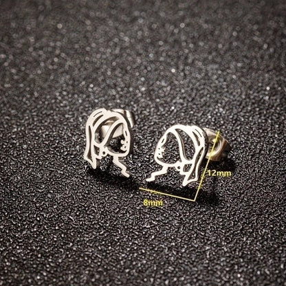 Zilverkleurige Oorstekers Meisje met de Parel - oor6394 - 638454 - Oorbellen kopen# - 12mm - alles - cadeau