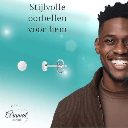 Zilverkleurige Ronde Oorstekers RVS 3mm - Aramat Jewels - Oorbellen - cadeautip