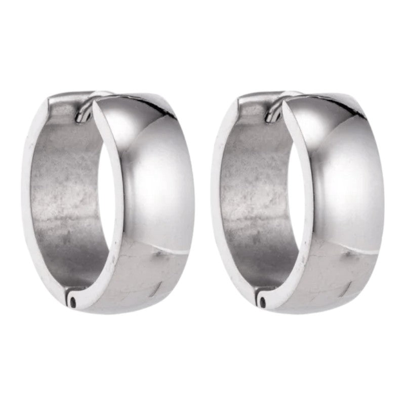 Zilverkleurige stalen oorringen 20 mm - oor5829 - se43133 - Oorringen kopen# - 20mm - alles - cadeau