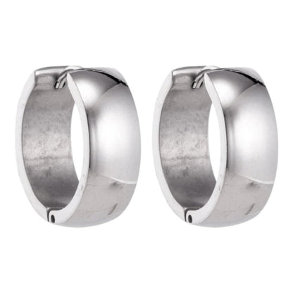 Zilverkleurige stalen oorringen 20 mm - oor5829 - se43133 - Oorringen kopen# - 20mm - alles - cadeau