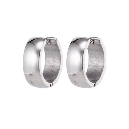 Zilverkleurige stalen oorringen 20 mm - oor5829 - se43133 - Oorringen kopen# - 20mm - alles - cadeau