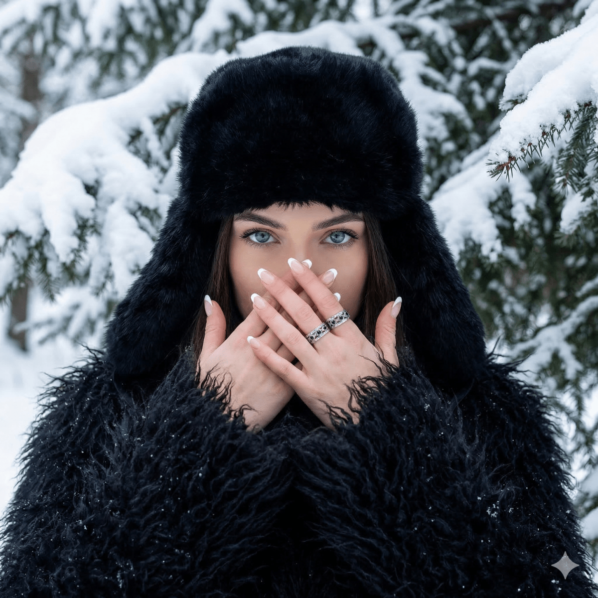 Zilverkleurige Verstelbare RVS Ring met Zwart Boze Oog en Schakelmotief - Aramat Jewels - Ringen - cadeautip