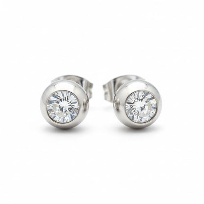 Zirkonia Steen Oorbellen - Aramat Jewels - Oorbellen - cadeautip