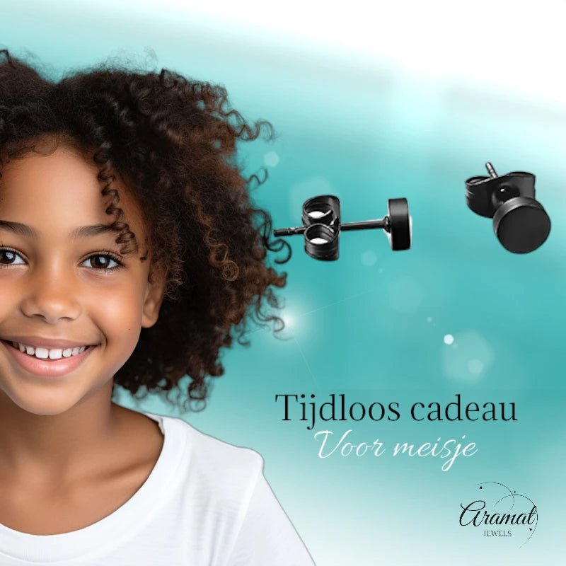 Zwarte Zweerknopjes RVS – 3mm | Mini Oorknopjes - oor3151 - ss0021 - Oorbellen kopen# - 3mm - alles